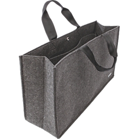 Sigel Laptoptasche Desk Sharing Bag Basic L, für 1 Laptop bis 17,3″, Kunstfilz, dunkelgrau