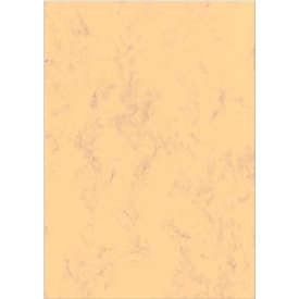 Sigel marmerpapier, DIN A4, 200 g/m², 50 vellen, FSC Mix Credit, zandbruin