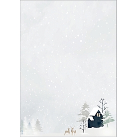 Sigel papier à motif "Cozy Christmas", DIN A4, 90 g/m², papier fin, FSC-Mix Credit, 25 feuilles