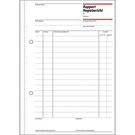sigel® Rapport/Regiebericht RP510, DIN A5 hoch, 100 Blatt