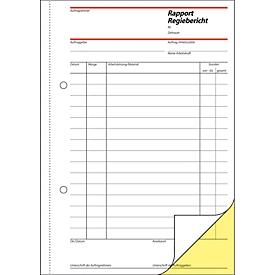 sigel® Rapport/Regiebericht SD027, DIN A5 hoch, 2 x 40  Blatt, selbstdurchschreibend