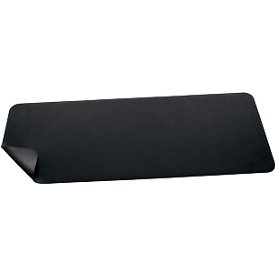 Sigel Schreibtischunterlage – L 800 x B 300 mm – Kunstleder – aufrollbar – beidseitig verwendbar – schwarz-schwarz