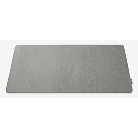 Sigel sous-main, extra large, enroulable, bande velcro, picots antidérapants, L 800 x P 2 x H 300 mm, RPET/feutre, gris clair