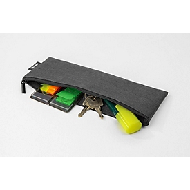 Sigel Taschen-Organizer Set, 2-teilig, B 250 x T 10 x H 180 mm, RPET/Kunstfilz, dunkelgrau