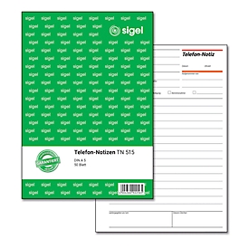sigel® telephone note TN515, DIN A5 portrait, 50 sheets
