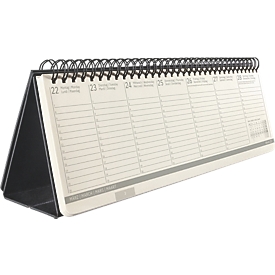 Sigel Tischkalender Conceptum 2027, Hardcover, 30 x 14,3 cm, 132 Seiten, Wochenübersicht, schwarz