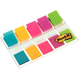 Signets Mini 683-5 Post-it, turquoise, jaune, rose, violet, citron