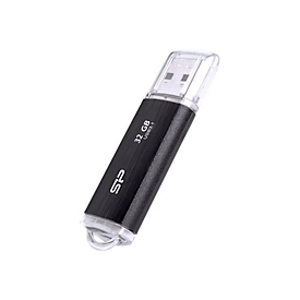SILICON POWER Blaze B02 - USB-Flash-Laufwerk - 32 GB - USB 3.0/USB Typ C - Schwarz