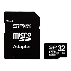 SILICON POWER - Flash-Speicherkarte - 32 GB - microSDHC