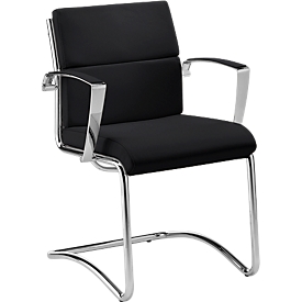 Silla cantilever Origami, negro