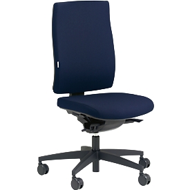 Silla de oficina original Steifensand CETO CT2350, mecanismo sincronizado, sin reposabrazos, tiempo de asiento +8 horas, azul oscuro