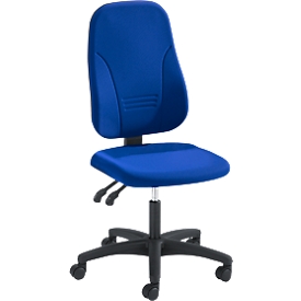 Silla de oficina Prosedia YOUNICO plus 3, contacto permanente, sin apoyabrazos, respaldo 3D, azul