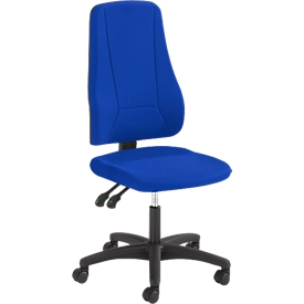 Silla de oficina Prosedia YOUNICO PLUS 3, contacto permanente, sin apoyabrazos, respaldo alto 3D, azul