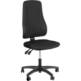 Silla de oficina Prosedia YOUNICO PLUS 3, contacto permanente, sin apoyabrazos, respaldo alto 3D, negro