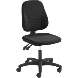 Silla de oficina Prosedia YOUNICO PLUS 3, contacto permanente, sin apoyabrazos, respaldo bajo 3D, negro