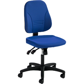 Silla de oficina Prosedia YOUNICO PLUS 8, mecanismo sincronizado, sin reposabrazos, respaldo bajo 3D, azul