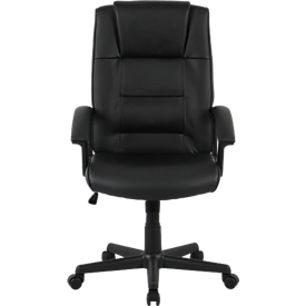 Sillón de dirección Neapel, mecanismo de balanceo, con reposabrazos, respaldo de media altura con reposacabezas, asiento moldeado