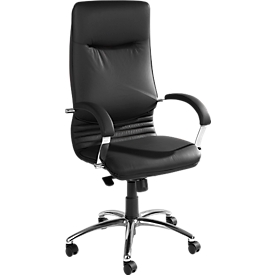 Sillón de dirección Xeros XXL, con reposabrazos, negro