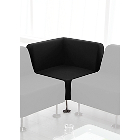 Sillón rinconero Wall In, negro