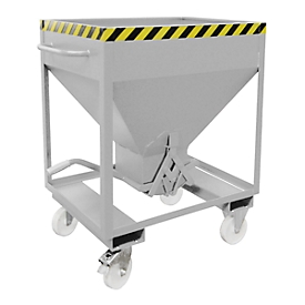 Silo type SRE 375, scissor locking, capacity 375 l, galvanized