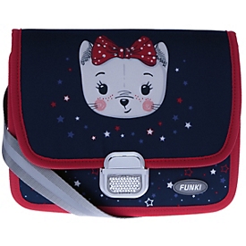 Simplex Funki Cute Cat - Cartable à bandoulière - School messenger - Crèche et maternelle - Fermeture de boucle - Marine - Cute Cat