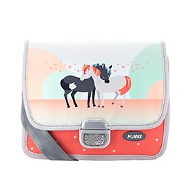 Simplex Funki Horses in Love - Fille - Sac postier - Image - Gris - 4 L - 265 mm