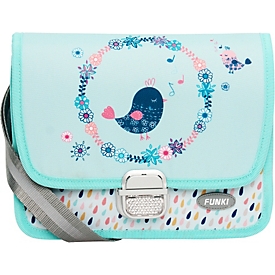 Simplex Funki Singing Bird - Fille - Cartable à bandoulière - School messenger - Ecole primaire - Bleu - Rose - Image