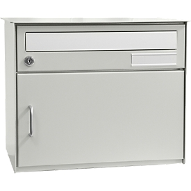 Sirius Mailbox, wall-mounted, white aluminium