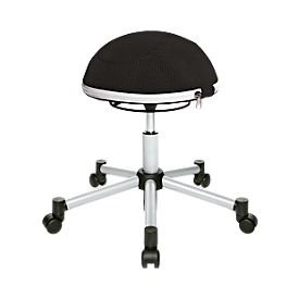 Sitness Half Ball Stool, black