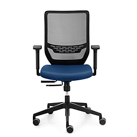 Sitz-Husse, für Bürostuhl to-sync work, B 400 mm,  nachrüstbar, azurblau