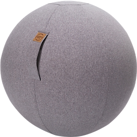 Sitzball FELT, Filzimitat 100% Polyester, waschbar, reissfest, Trageschlaufe, grau