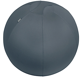 Sitzball Leitz Ergo Cosy, Stärkung der Rücken- und Rumpfmuskulatur, Stoffüberzug, ⌀ 650 mm, grau