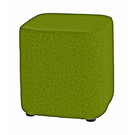 Sitzhocker TAPA Square O Type, Schurwolle, B 450 x T 450 x H 470 mm, grün