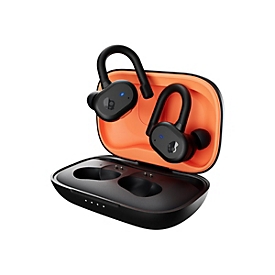 Skullcandy Push Active - True Wireless-Kopfhörer mit Mikrofon - im Ohr - über dem Ohr angebracht - Bluetooth - Schwarz, orange