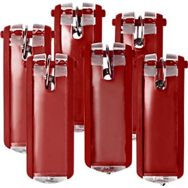 Sleutelhanger Key Clip, rood, 6 st.