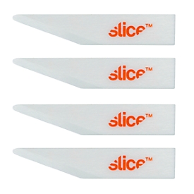 Slice ceramic replacement blades, straight-edged blade, for wallpaper knives, set of 4