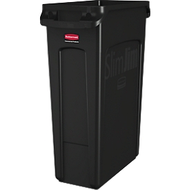Slim Jim® dustbin, 87 l, black