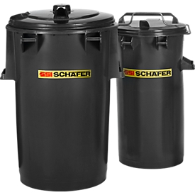 SME modular dustbin, volume 50 l, with handle, anthracite