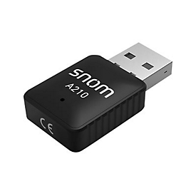 Snom A210 - Sans fil - USB - WLAN - Wi-Fi 5 (802.11ac) - 433 Mbit/s - Noir
