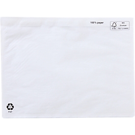 Sobre para documentos/albarán SecurePack, C5, ventana a la izquierda, sin impresión, abertura superior, autoadhesivo, papel pergamino, transparente, 250 unidades