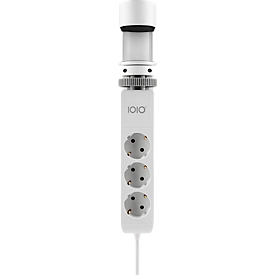 Socket strip Olympia IOIO SL 3000, 3-way + 2 x USB-A and 1 x USB-C, cable length 1.5 m, polypropylene, white