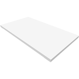 Socle SOLUS PLAY, pour armoires à portes battantes SOLUS PLAY, l. 800 x P 400 x H 35 mm, blanc
