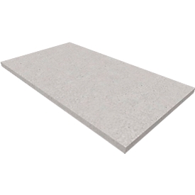 Socle SOLUS PLAY, pour armoires à portes battantes SOLUS PLAY, l. 800 x P 400 x H 35 mm, gris céramique
