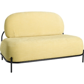 Sofa ADMIRAAL, look rétro, l. 1245 x P 710 x H 770 mm, safran