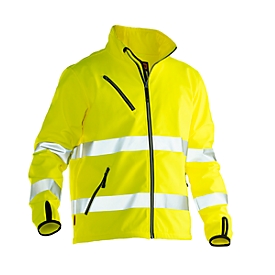 Softshell Jacke Jobman 1202 PRACTICAL, Hi-Vis, EN ISO 20471 Klasse 3, gelb, Polyester, S