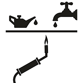 Soldadura estanca al aceite y al agua, para diversos recipientes