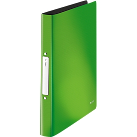 Solid ring binder A4, 2RR, 25 mm, light green