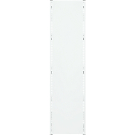 Solid sheet metal side panel ORDO Professional, H 2000 mm x W 400 mm, traffic white RAL 9016