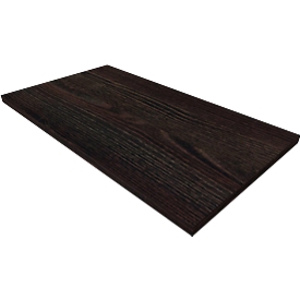 SOLUS PLAY plinth, for SOLUS PLAY wardrobes/swing doors, W 800 x D 400 x H 35 mm, dark oak