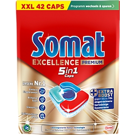 Somat Spülmaschinen-Caps Excellence Premium 5in1, 42 Tabs